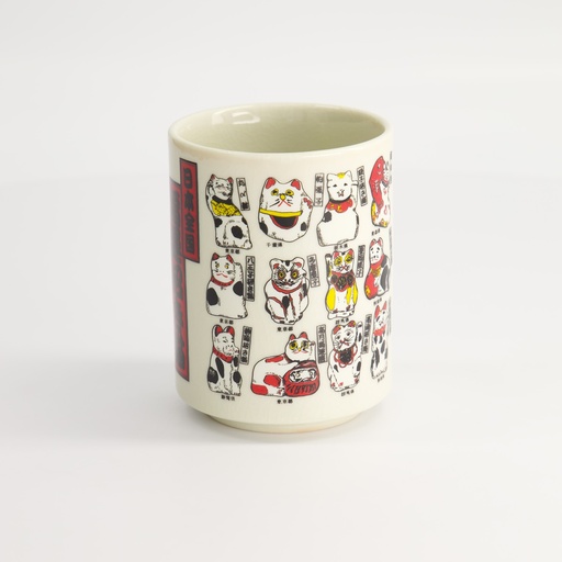 [22228] Cup Lucky Cat 7.8x10.5cm KA-50 1/60