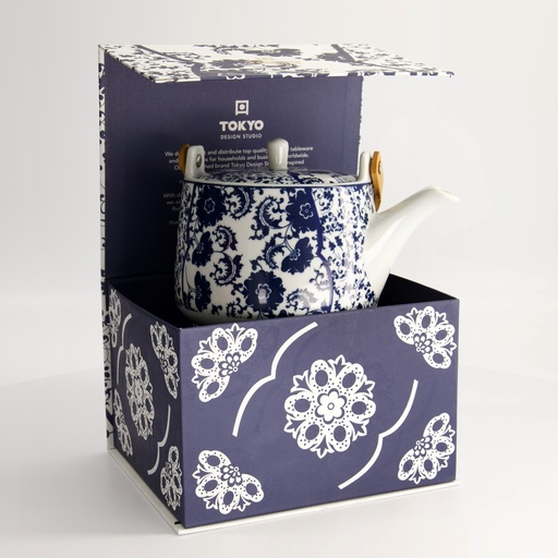 [22274] Teapot Blue B 1000ml HJ1124-X14 22274 1/12