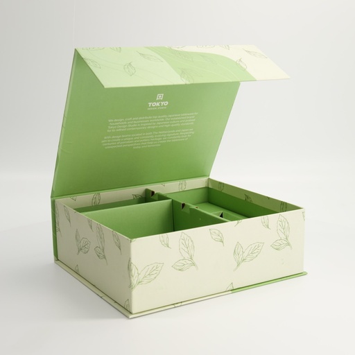 [24396] Paper Giftbox 28B 23.3x20.7x8cm Matcha Green 4pcs Giftset 24396
