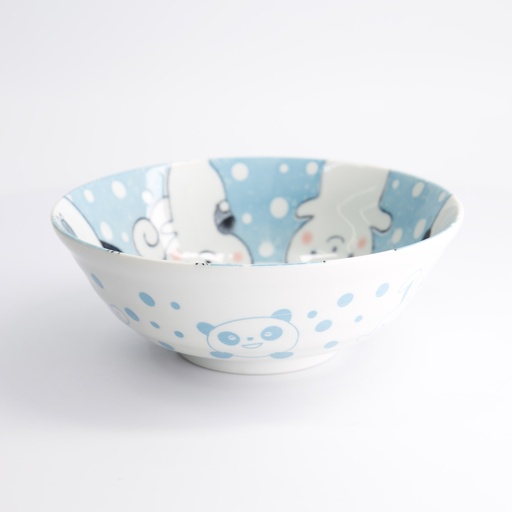 [33023] Kawaii Animals Ramen Bowl Blue 21x7.8cm 1000ml 33023 3/36