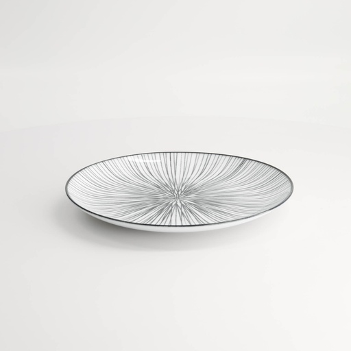 [17967] Nippon Black Plate 25.7x3cm Lines TN-4906/D 3/24