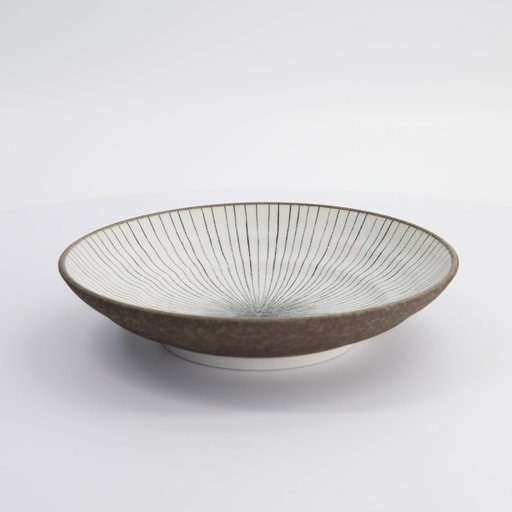 [33179] Satomaki Tokusa Deep Plate 23x5cm 33179 4/32 