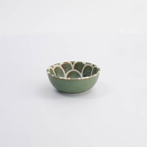 [33218] Vert Sauge Mermaid Design Bowl 8.5x3.4cm PH-16922/VS 12/192