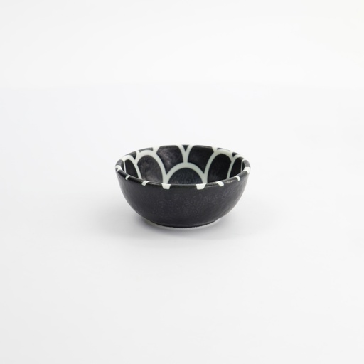 [33219] Onyx Noir Mermaid Design Bowl 8.5x3.4cm 12/192 