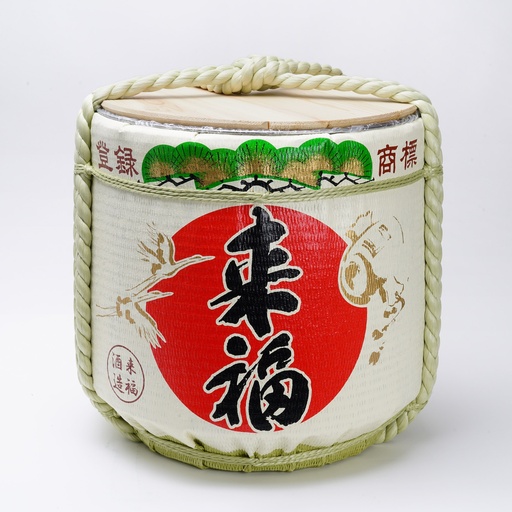 [33255] TARU Raifuku Ceremony Barrel with Lid 58x58cm 72L 