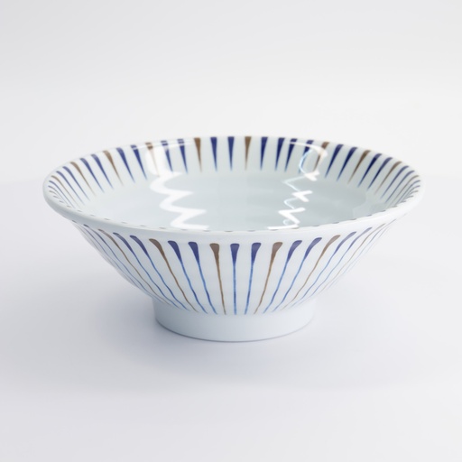 [33275] Melamine Tokusa Ramen Bowl 21.7x21.7x8.3cm 1200ML B5508/CT 6/48  