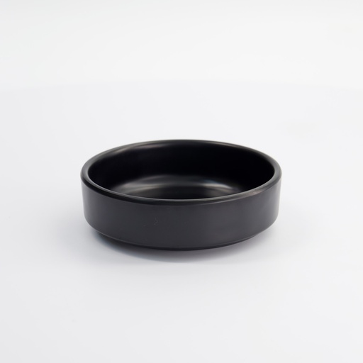 [33280] Melamine Iwate Black Round Plate 12.7x12.7x4cm 13853-05 12/96