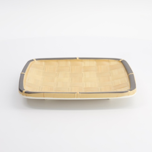 [33291] Bamboo Square Plate 19x19x2.6cm 13958-07 12/48