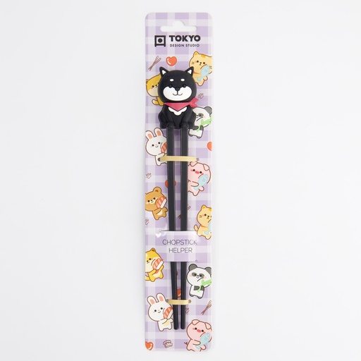 [33310] Children Chopsticks Shiba Black 22cm 33310 6/240