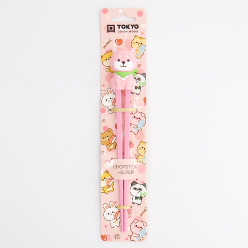 [33312] Children Chopsticks Shiba Pink 22cm 33312 6/240