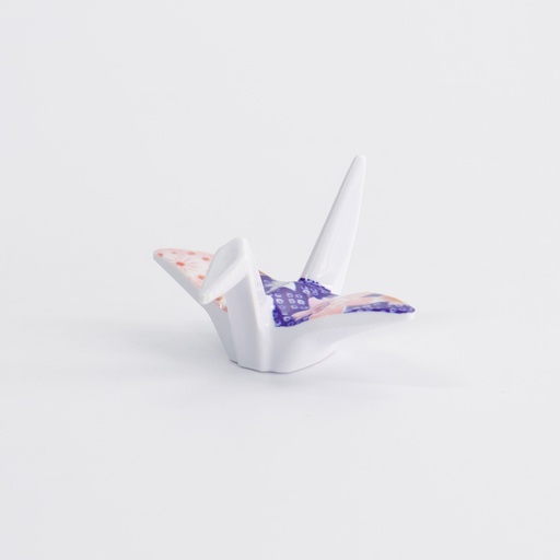 [33363] Chopsticks Rest Crane Blue CR-A02 5.7x5x3cm 12/480