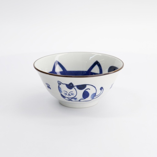 [33413] Kawaii Tayo Bowl Cat Neko 14.9x6.7cmh 500ml D 33413 6/48