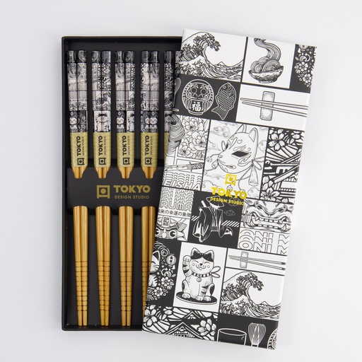 [33455] Chopstick Giftset/5 Tokyo Fan 33455 1/100  