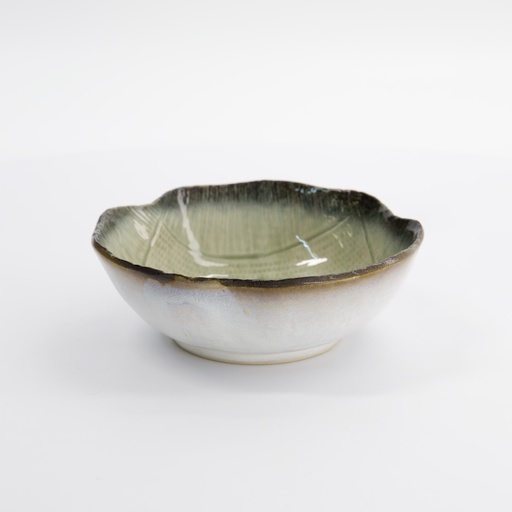 [33463] Yamasaku Organic Glassy Green Bowl 15.5x5.5cm 400ml 33463 6/48