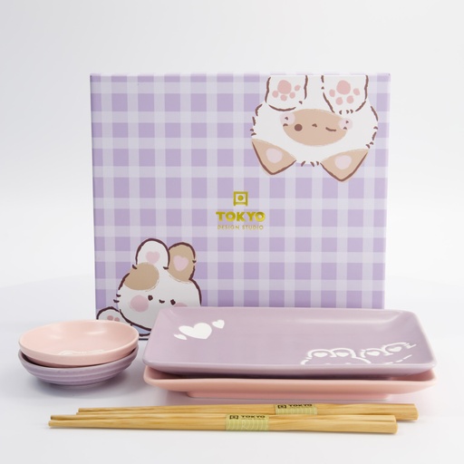 [33483] Kawaii Rabit Cat Sushi Giftset 6pcs 33483 1/12