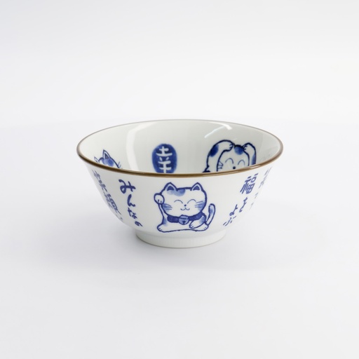 [33484] Kawaii Tayo Bowl Cat Neko 14.9x6.7cmh 500ml H 33484 6/48