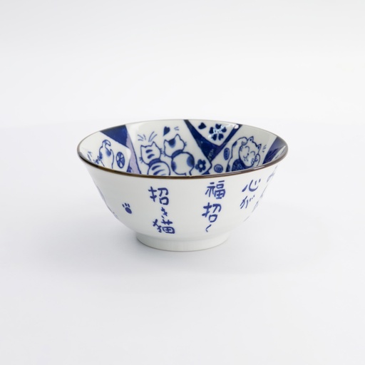 [33485] Kawaii Tayo Bowl Cat Neko 14.9x6.7cmh 500ml I 33485 6/48