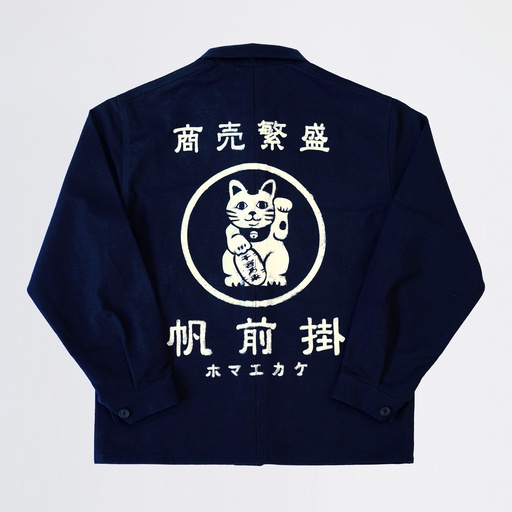 [33508] Lucky Cat Jacket Navy (M) Cotton 33508  