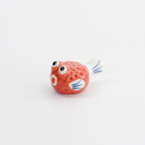 [33564] Chopsticks Rest Fugu Red D65-2 12/480  