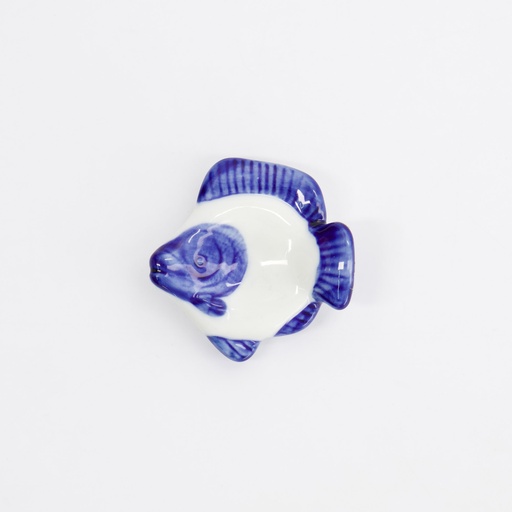 [33571] Chopsticks Rest Fish Hirame Blue D66-2 12/480  