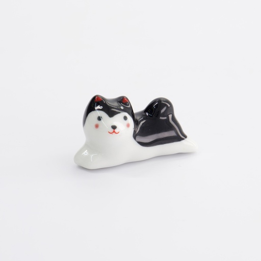 [33576] Chopsticks Rest Shiba Black D8-11BK 12/480 