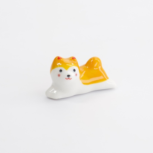 [33578] Chopsticks Rest Shiba Yellow D8-11YW 12/480 