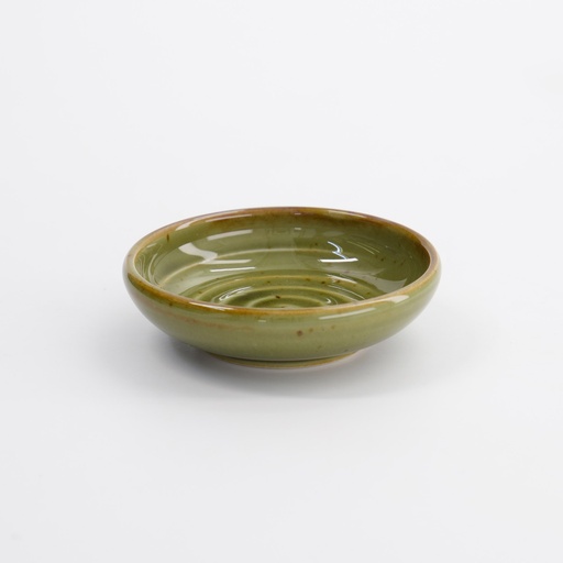 [33554] Sauce Dish Oribe 8x2.4cm Green 33554 12/192