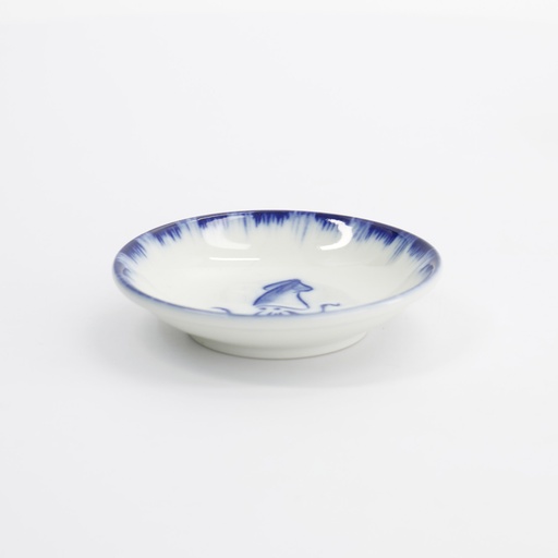 [33560] Sauce Dish Squid 9x2cm Blue/White 33560 12/192