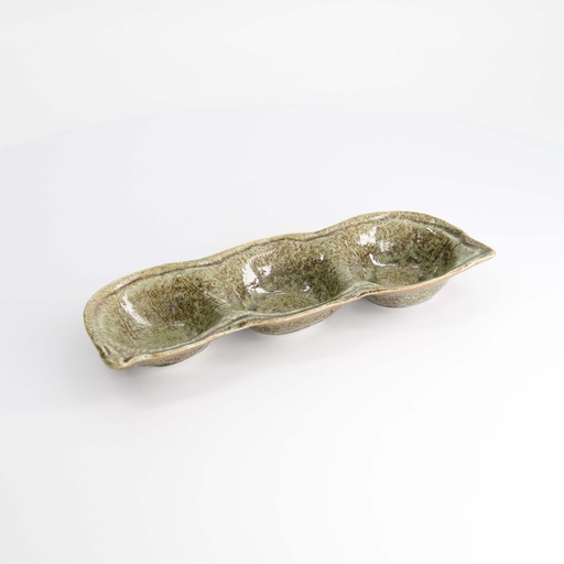 [33543] Mino Craft Sauce Dish 3pcs 27x10x3.5cm Yamasan Green 33543 6/54