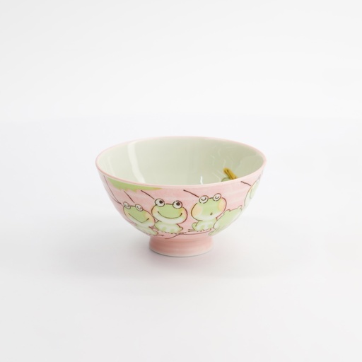 [33596] Kawaii Rice Bowl 11.4x6.2cm 300ml Frog Pink 33596 5/120