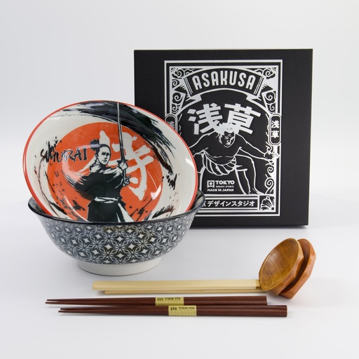 [33607] Asakusa 6pcs Ramen Giftset 20.5x8cm 1250ml A 33607 1/12