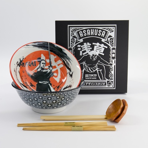 [33607] Asakusa 6pcs Ramen Giftset 20.5x8cm 1250ml A 33607 1/12