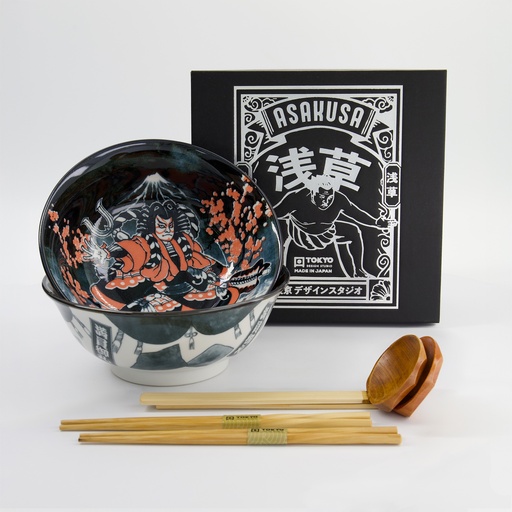 [33608] Asakusa 6pcs Ramen Giftset 20.5x8cm 1250ml B 33608 1/12