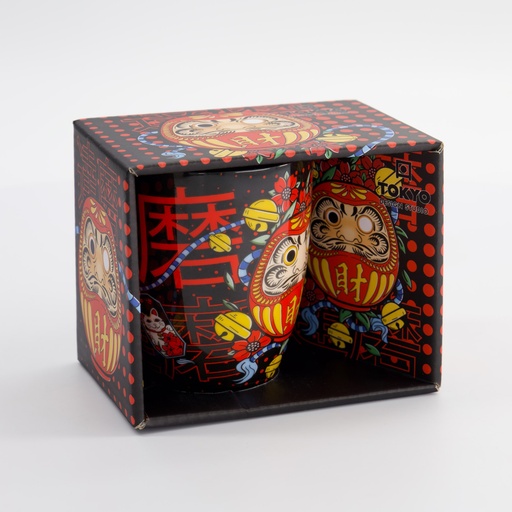 [33613] Kawaii Daruma Mug W/Giftbox 8.5x10.2cm 340ml 33613 1/36 