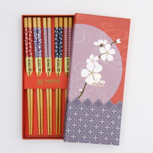 [33617] Chopstick Giftset/5 Sakura 1/100