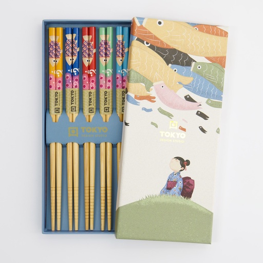 [33622] Chopstick Giftset/5 Koinobori 1/100