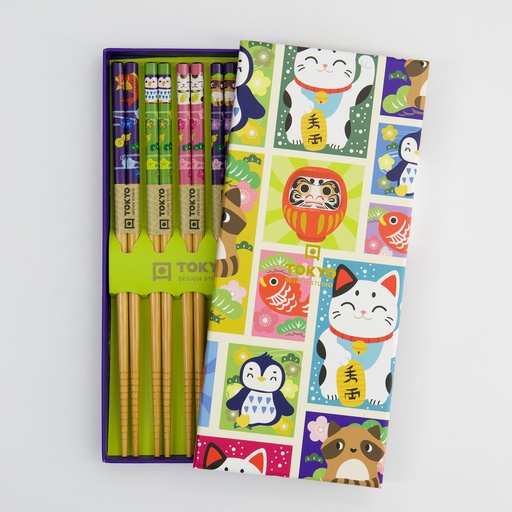 [33623] Chopstick Giftset/5 Donbutsu 1/100