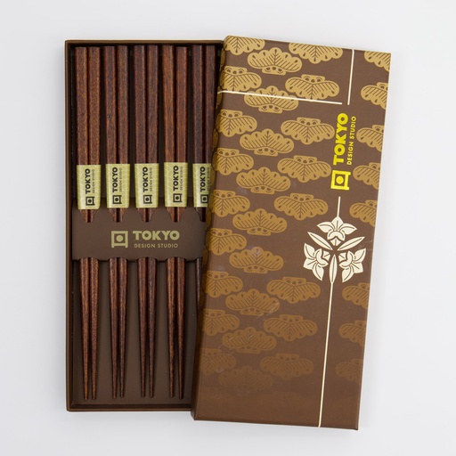 [33631] Chopstick Giftset/5 Golden Cloud 1/100