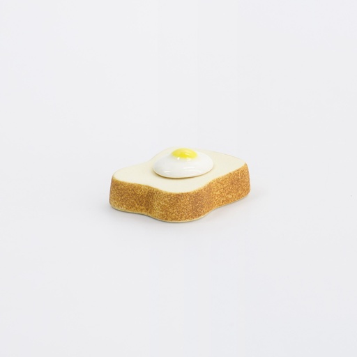 [33680] Kawaii Chopsticks Rest Toast 3.1x3.9x1.5cm 4-771