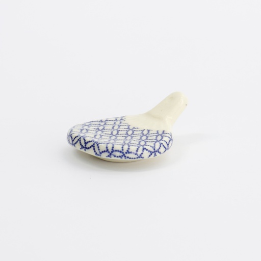 [33687] Kawaii Chopsticks Rest Fan Shippo 4x4.9x1.6cm 4-234a