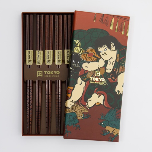 [33833] Chopstick Giftset/5 Ukiyoe A26-D107 1/100 