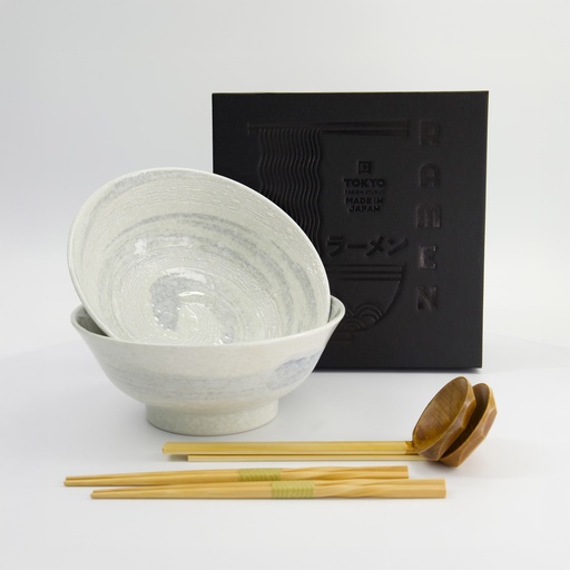 [33900] Hayase 6pcs Ramen Giftset 21.5x9cm 1300ml White 33900 1/8