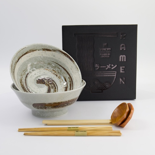 [33901] Masamura Naruto 6pcs Ramen Giftset 21.5x9cm 1300ml Brown 33901 1/8