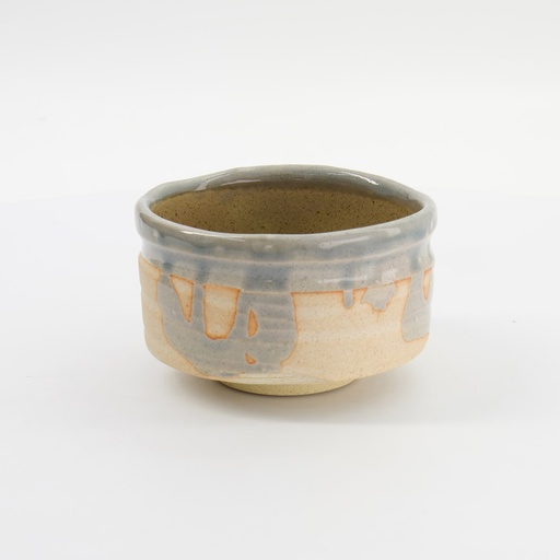 [33909] Matcha Bowl Konnagashi 13x8cmh Grey/Beige 33909 1/36