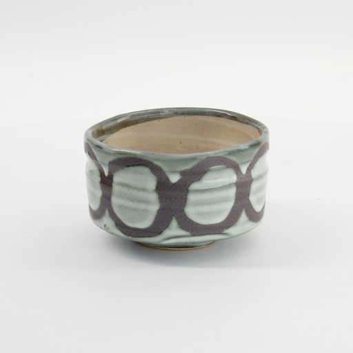 [33911] Matcha Bowl Nyuhaku Marumon 13x8cmh Green 33911 1/36
