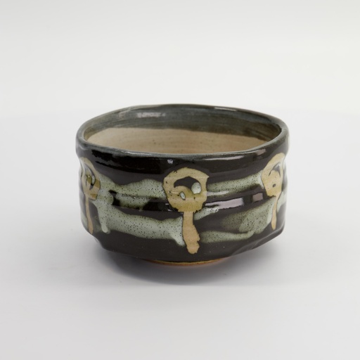 [33912] Matcha Bowl Shabon Hakubun 13x8cmh Black 33912 1/36