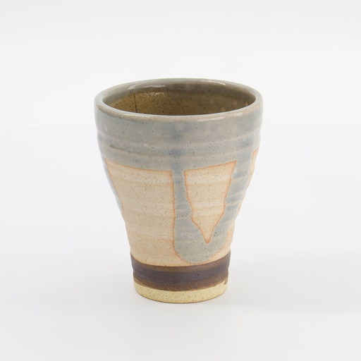 [33916] Craft Cup Konnagashi 8.5x10.5cmh Grey/Beige 33916 6/48