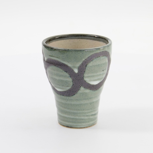 [33918] Craft Cup Nyuhaku Marumon 8.5x10.5cmh Green 33918 6/48