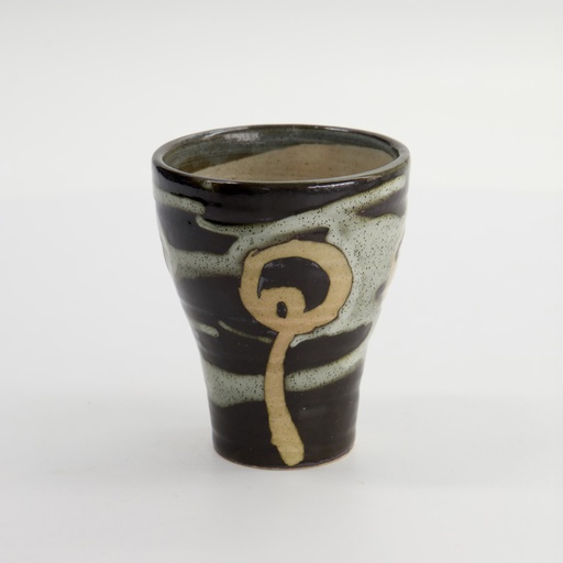 [33919] Craft Cup  Shabon Hakubun Marumon 8.5x10.5cmh Black 33919 6/48