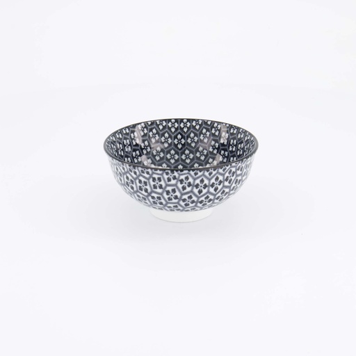 [14385] Mixed Bowls Rice Bowl 11.3x5.2cm 250ml Black YW-5814/5 12/96